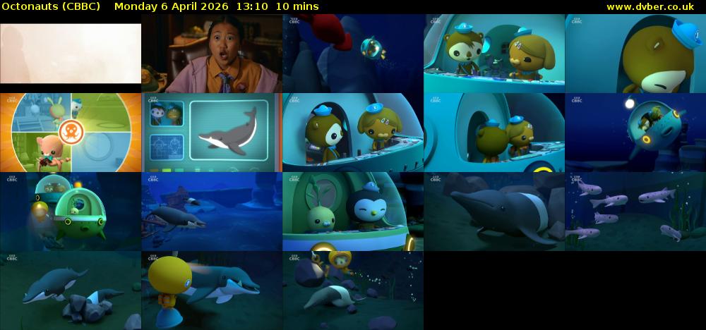 Octonauts (CBBC) Monday 6 April 2026 13:10 - 13:20