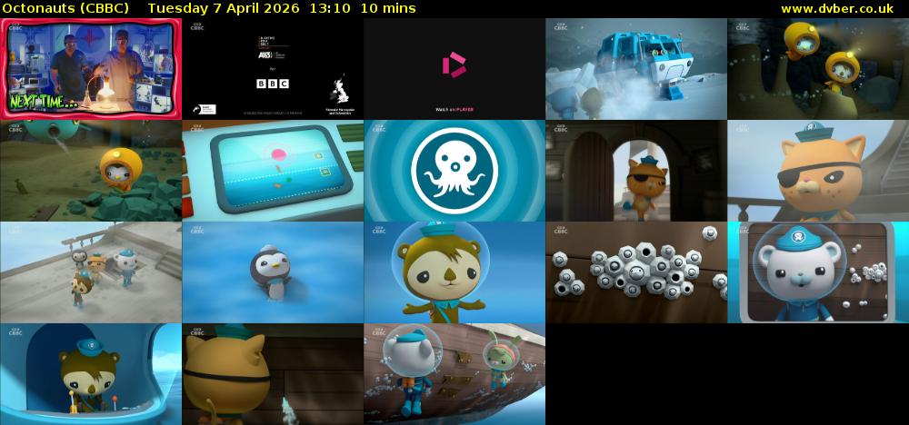 Octonauts (CBBC) Tuesday 7 April 2026 13:10 - 13:20