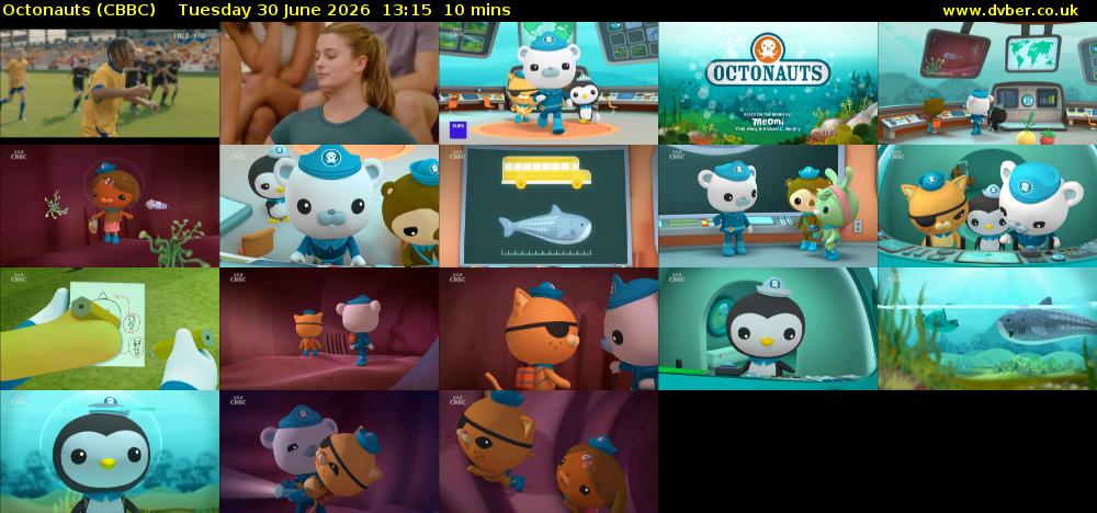 Octonauts (CBBC) Tuesday 30 June 2026 13:15 - 13:25
