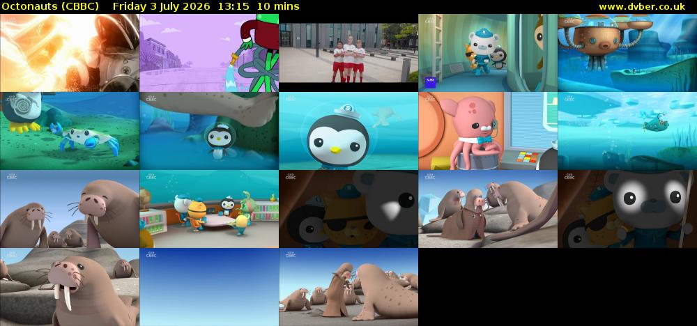 Octonauts (CBBC) Friday 3 July 2026 13:15 - 13:25