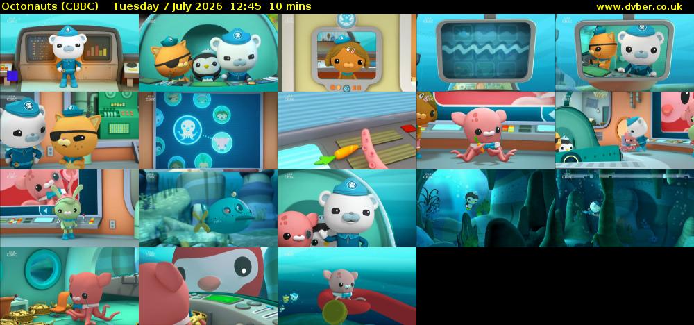 Octonauts (CBBC) Tuesday 7 July 2026 12:45 - 12:55