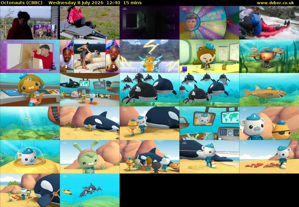 Octonauts (CBBC) Wednesday 8 July 2026 12:40 - 12:55