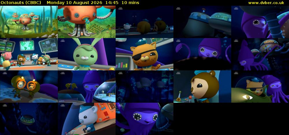 Octonauts (CBBC) Monday 10 August 2026 14:45 - 14:55