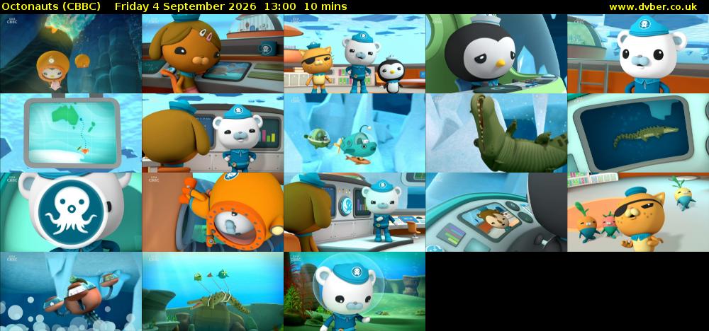 Octonauts (CBBC) Friday 4 September 2026 13:00 - 13:10