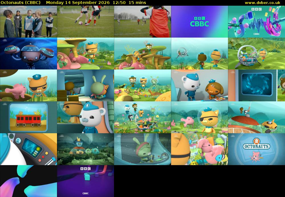 Octonauts (CBBC) Monday 14 September 2026 12:50 - 13:05