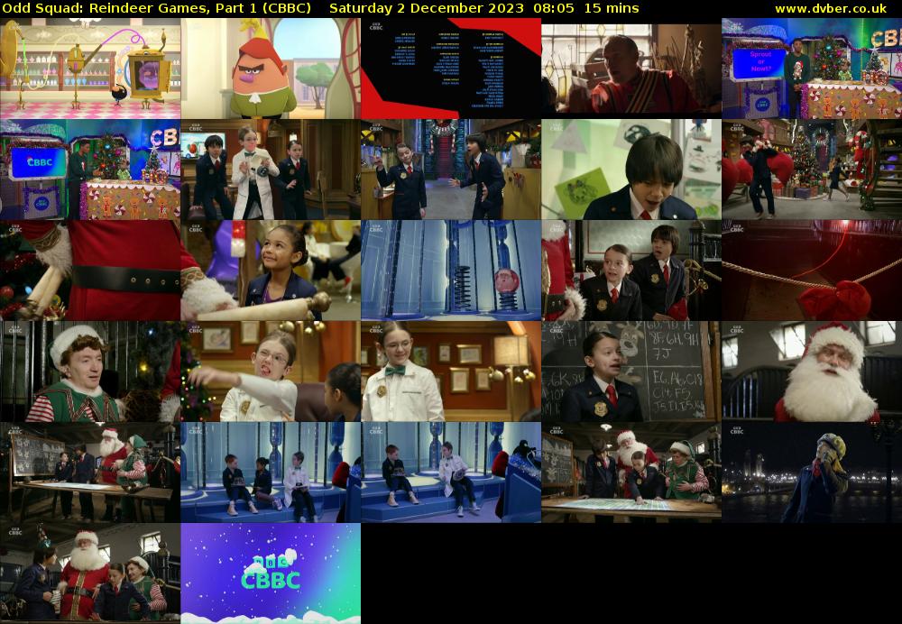 Odd Squad: Reindeer Games, Part 1 (CBBC) Saturday 2 December 2023 08:05 - 08:20