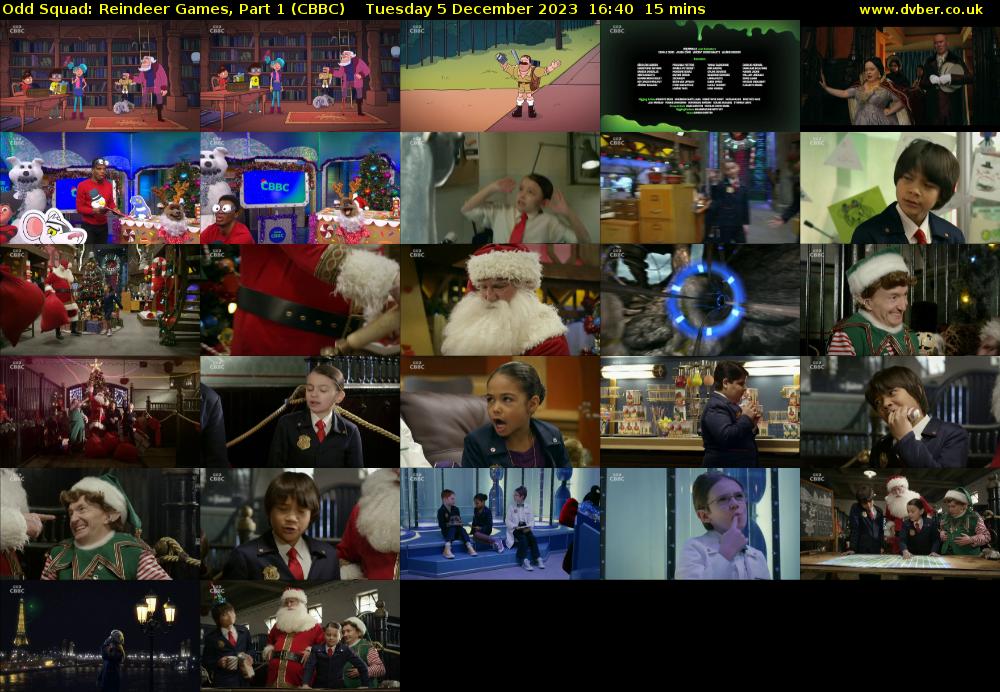 Odd Squad: Reindeer Games, Part 1 (CBBC) Tuesday 5 December 2023 16:40 - 16:55