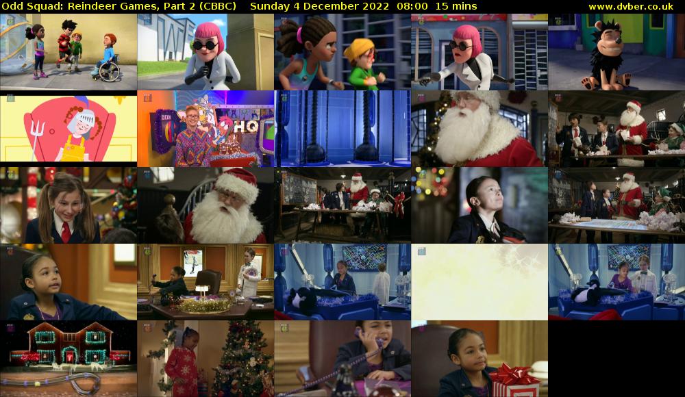 Odd Squad: Reindeer Games, Part 2 (CBBC) Sunday 4 December 2022 08:00 - 08:15