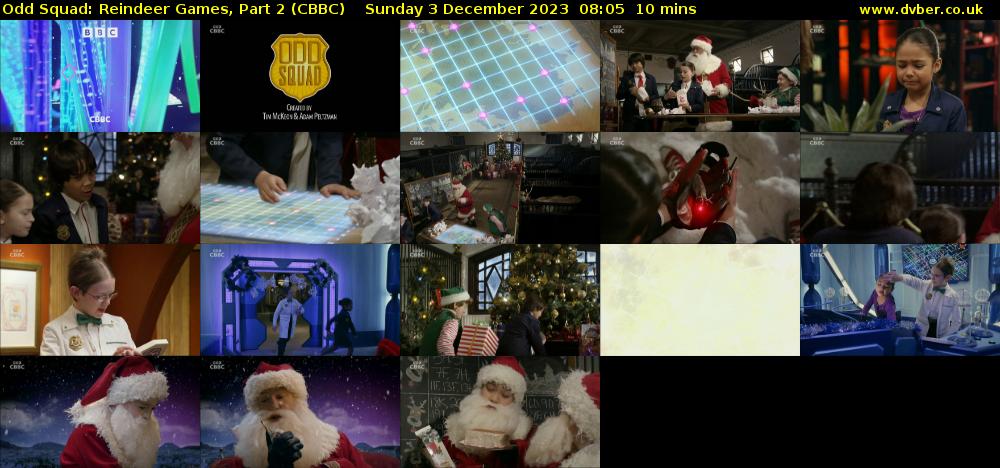 Odd Squad: Reindeer Games, Part 2 (CBBC) Sunday 3 December 2023 08:05 - 08:15