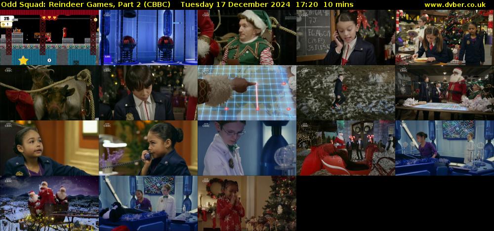 Odd Squad: Reindeer Games, Part 2 (CBBC) Tuesday 17 December 2024 17:20 - 17:30