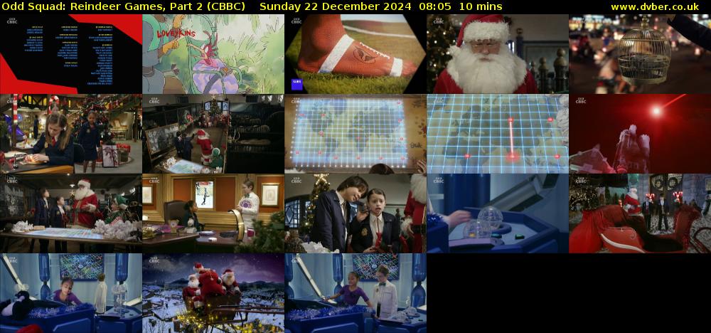 Odd Squad: Reindeer Games, Part 2 (CBBC) Sunday 22 December 2024 08:05 - 08:15
