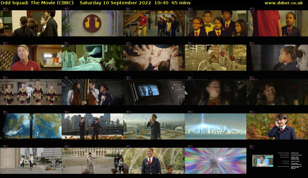 Odd Squad: The Movie (CBBC) Saturday 10 September 2022 10:40 - 11:45