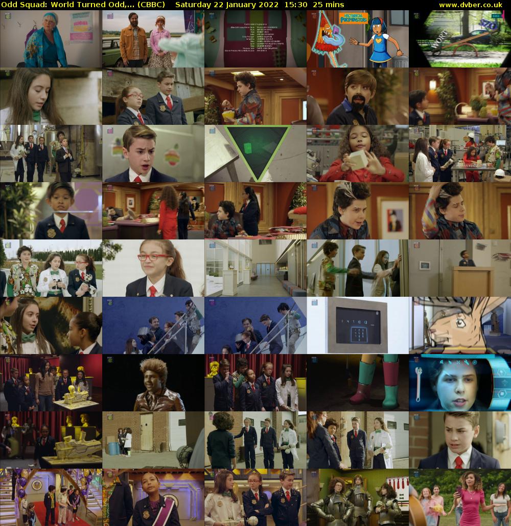 Odd Squad: World Turned Odd,... (CBBC) Saturday 22 January 2022 15:30 - 15:55