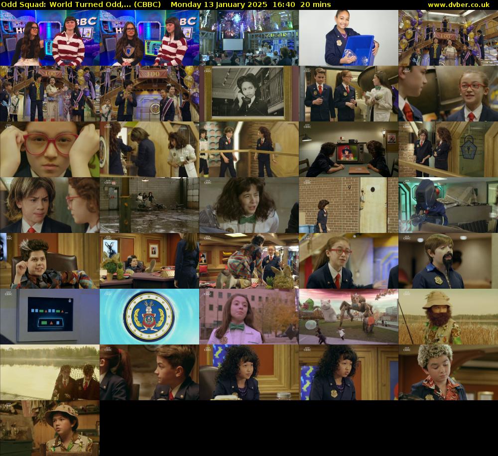 Odd Squad: World Turned Odd,... (CBBC) Monday 13 January 2025 16:40 - 17:00