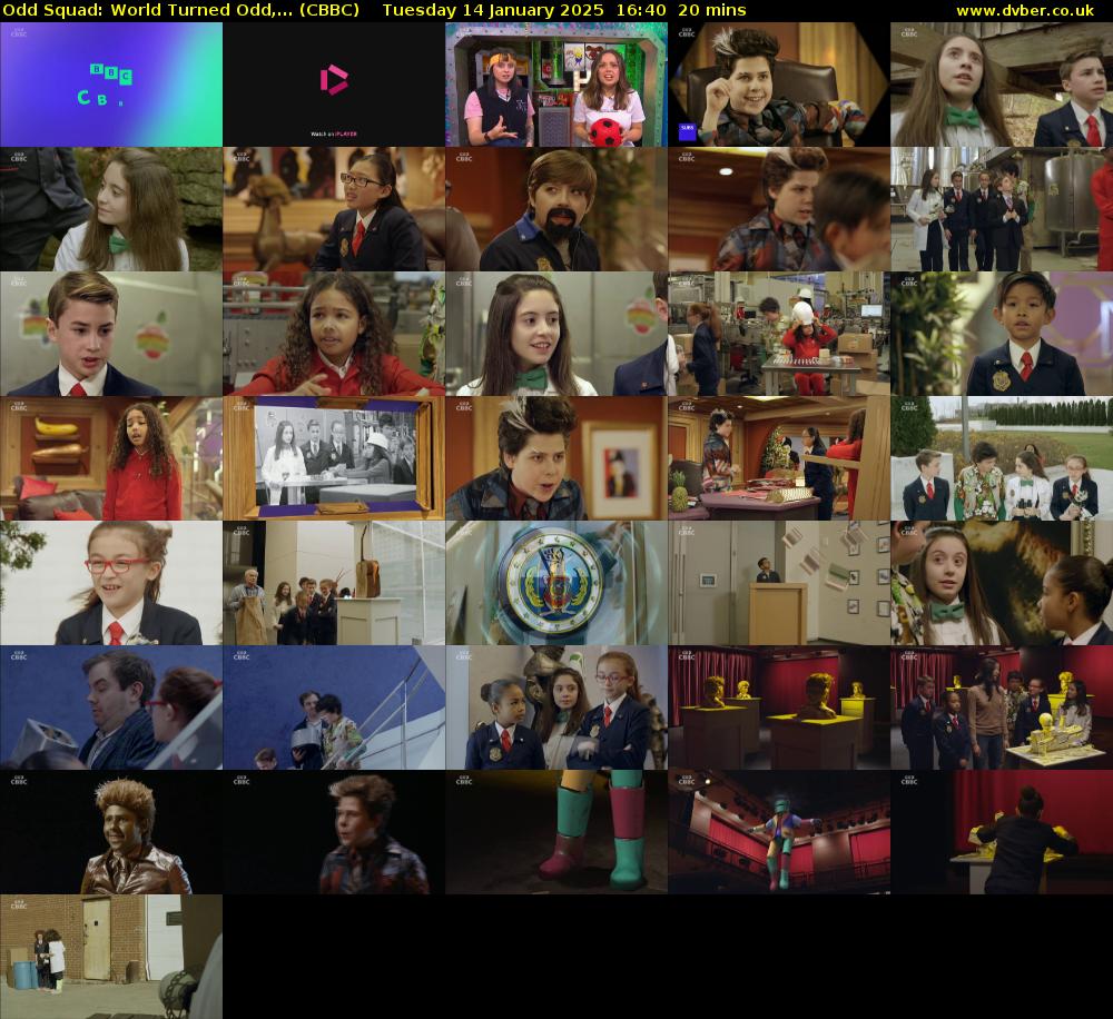 Odd Squad: World Turned Odd,... (CBBC) Tuesday 14 January 2025 16:40 - 17:00