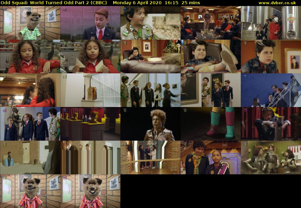 Odd Squad: World Turned Odd Part 2 (CBBC) Monday 6 April 2020 16:15 - 16:40
