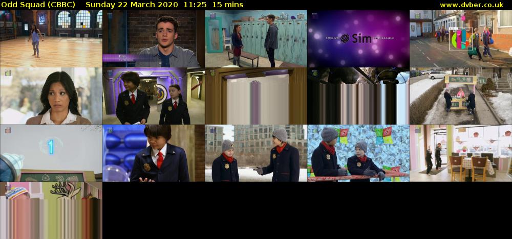 Odd Squad (CBBC) Sunday 22 March 2020 11:25 - 11:40