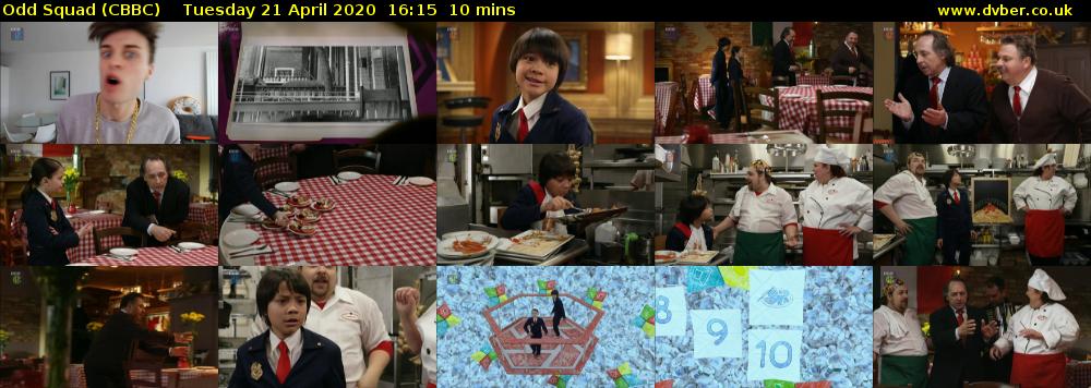 Odd Squad (CBBC) Tuesday 21 April 2020 16:15 - 16:25