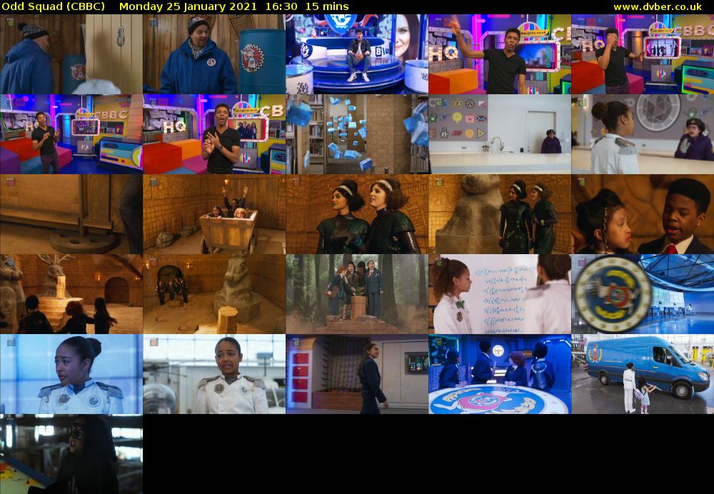 Odd Squad (CBBC) Monday 25 January 2021 16:30 - 16:45