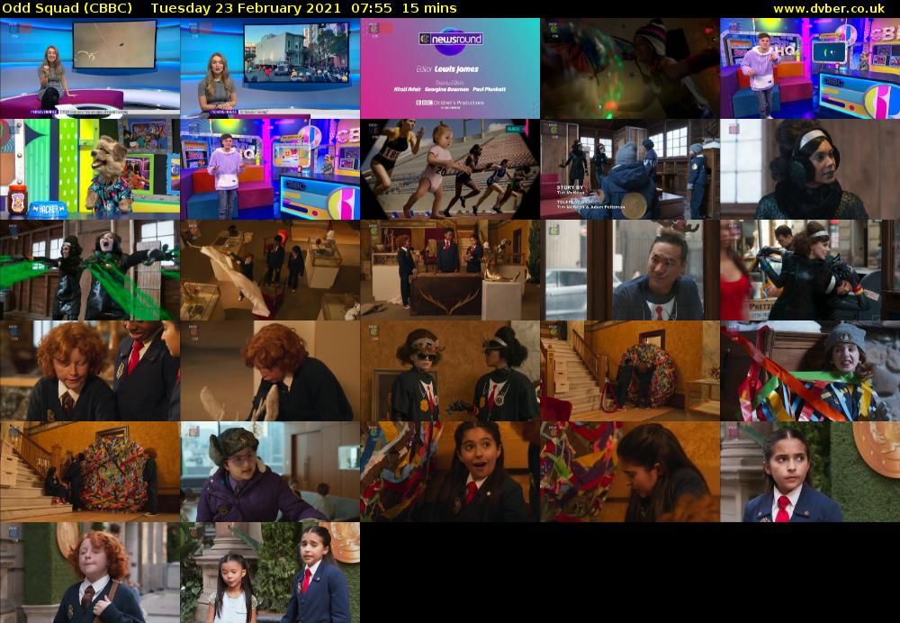 Odd Squad (CBBC) Tuesday 23 February 2021 07:55 - 08:10