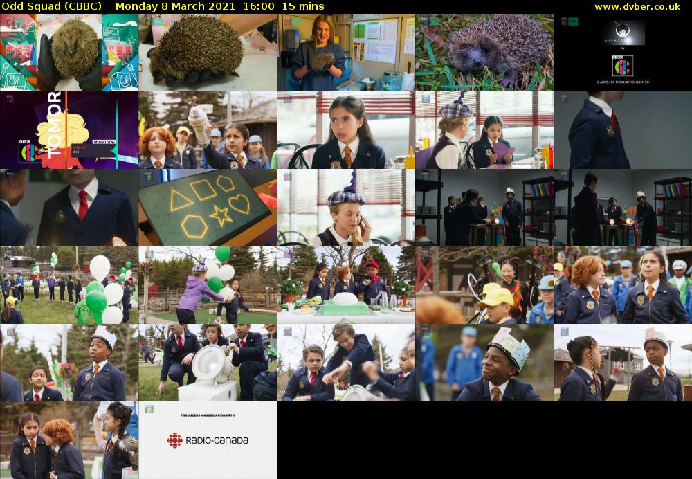 Odd Squad (CBBC) Monday 8 March 2021 16:00 - 16:15