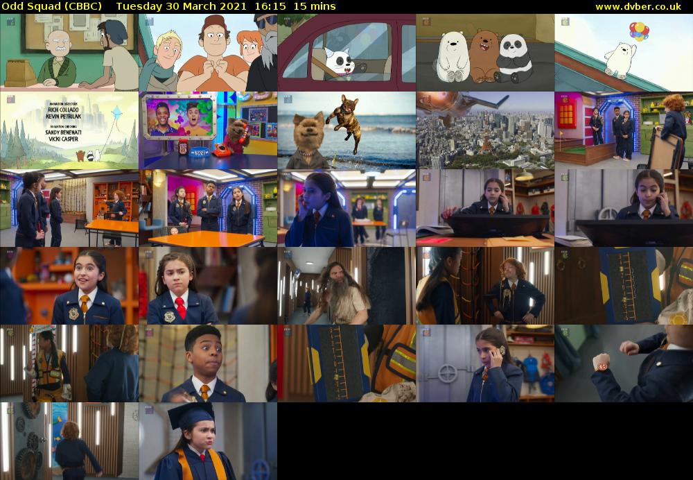 Odd Squad (CBBC) Tuesday 30 March 2021 16:15 - 16:30