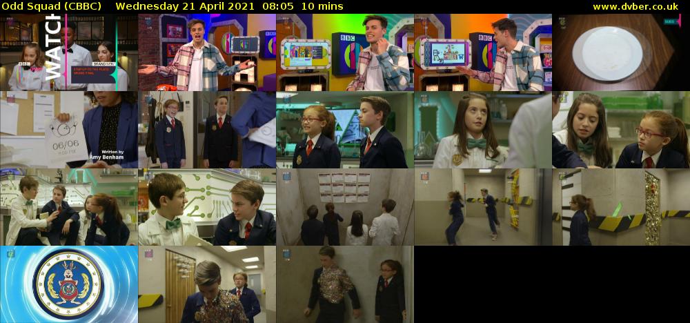 Odd Squad (CBBC) Wednesday 21 April 2021 08:05 - 08:15