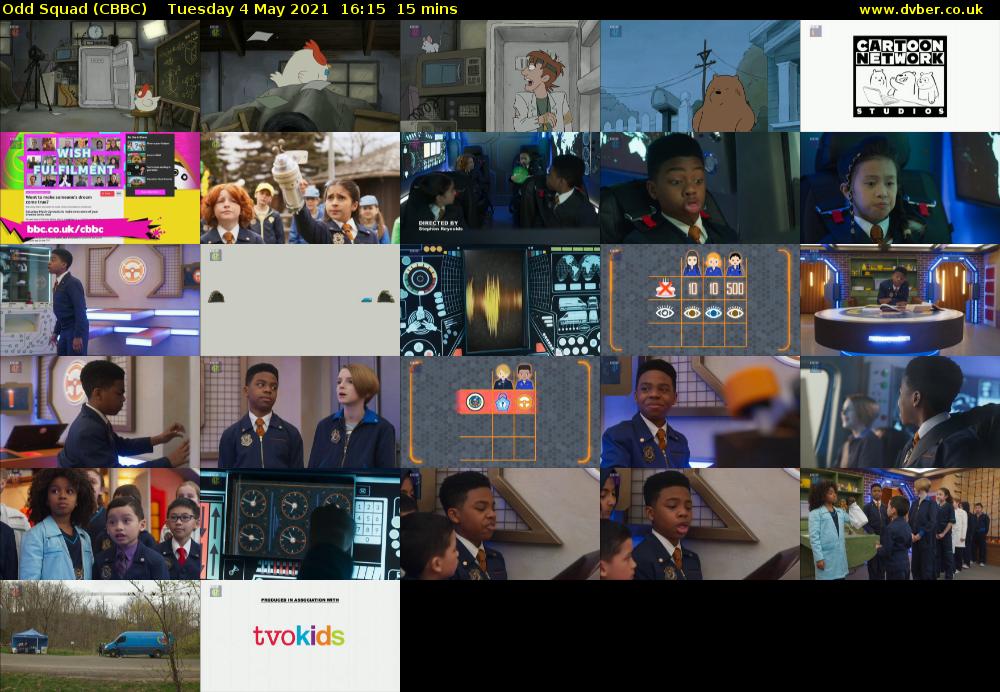 Odd Squad (CBBC) Tuesday 4 May 2021 16:15 - 16:30