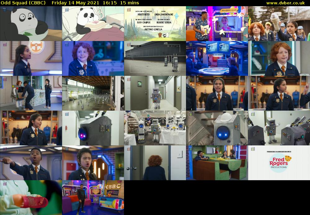 Odd Squad (CBBC) Friday 14 May 2021 16:15 - 16:30