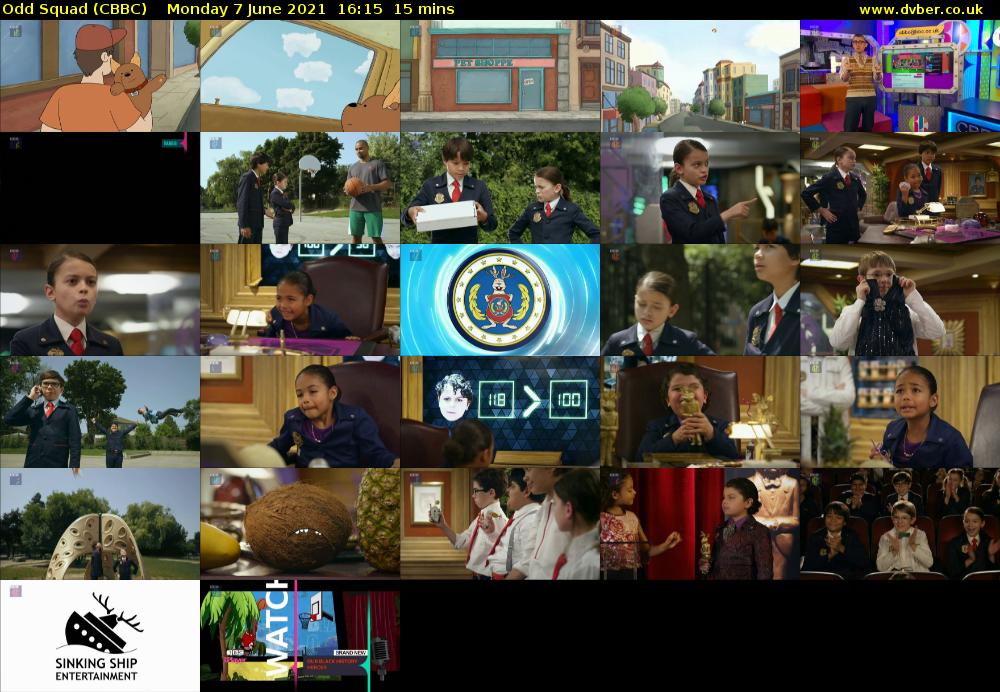 Odd Squad (CBBC) Monday 7 June 2021 16:15 - 16:30