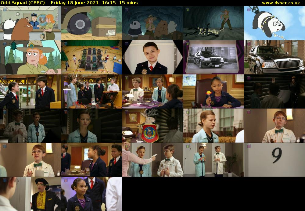 Odd Squad (CBBC) Friday 18 June 2021 16:15 - 16:30