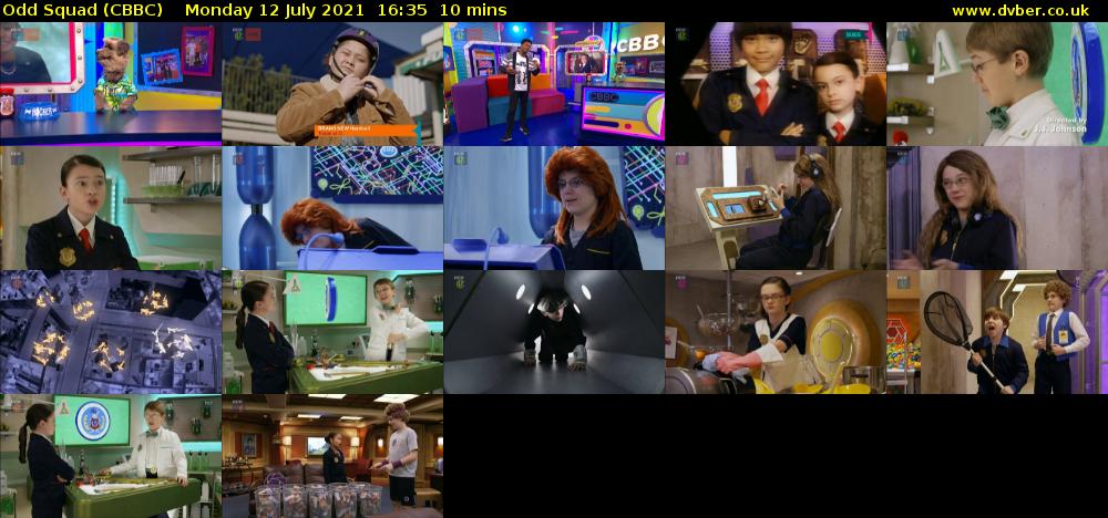 Odd Squad (CBBC) Monday 12 July 2021 16:35 - 16:45