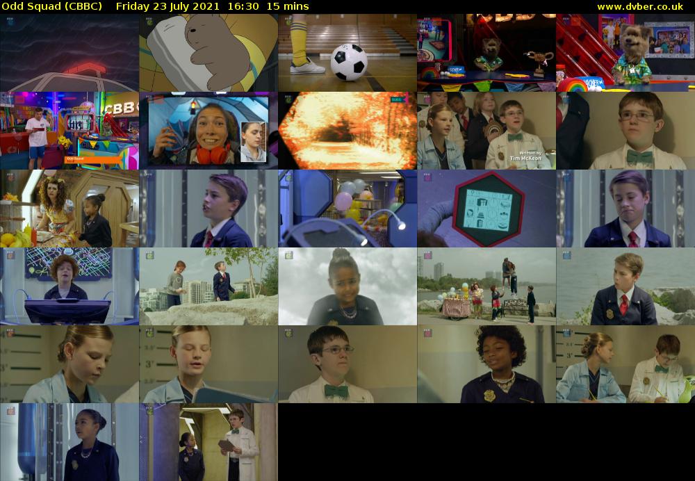 Odd Squad (CBBC) Friday 23 July 2021 16:30 - 16:45