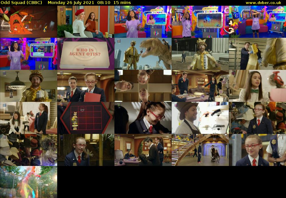 Odd Squad (CBBC) Monday 26 July 2021 08:10 - 08:25
