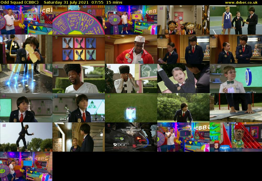 Odd Squad (CBBC) Saturday 31 July 2021 07:55 - 08:10