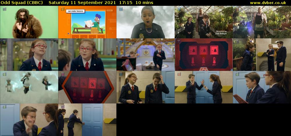 Odd Squad (CBBC) Saturday 11 September 2021 17:15 - 17:25
