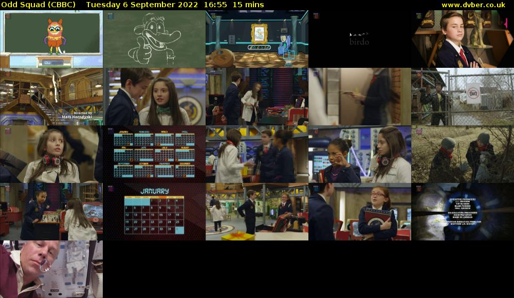 Odd Squad (CBBC) Tuesday 6 September 2022 16:55 - 17:10