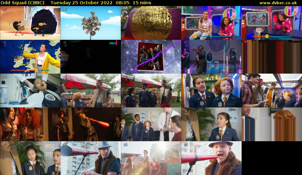 Odd Squad (CBBC) Tuesday 25 October 2022 08:05 - 08:20