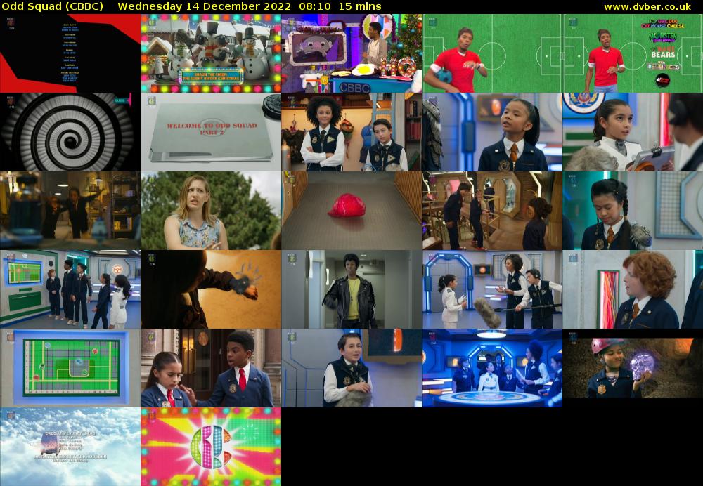 Odd Squad (CBBC) Wednesday 14 December 2022 08:10 - 08:25