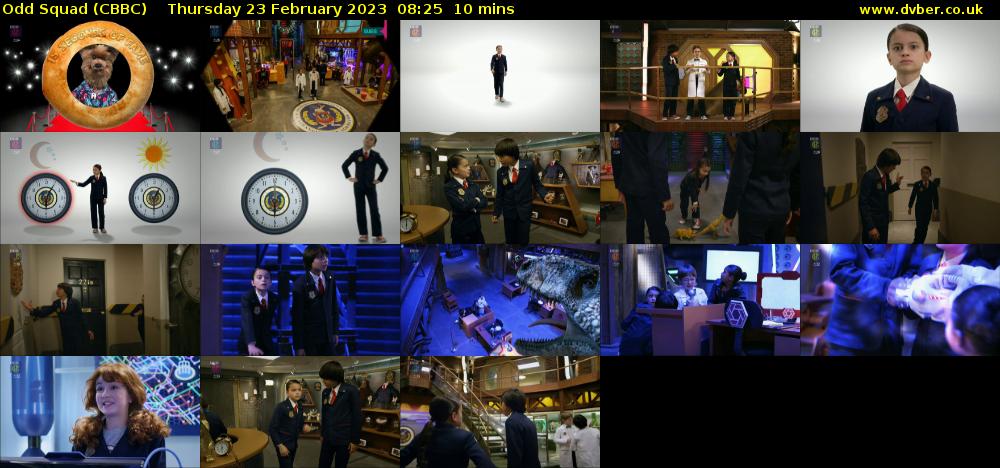 Odd Squad (CBBC) Thursday 23 February 2023 08:25 - 08:35