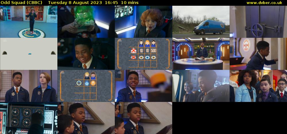 Odd Squad (CBBC) Tuesday 8 August 2023 16:45 - 16:55