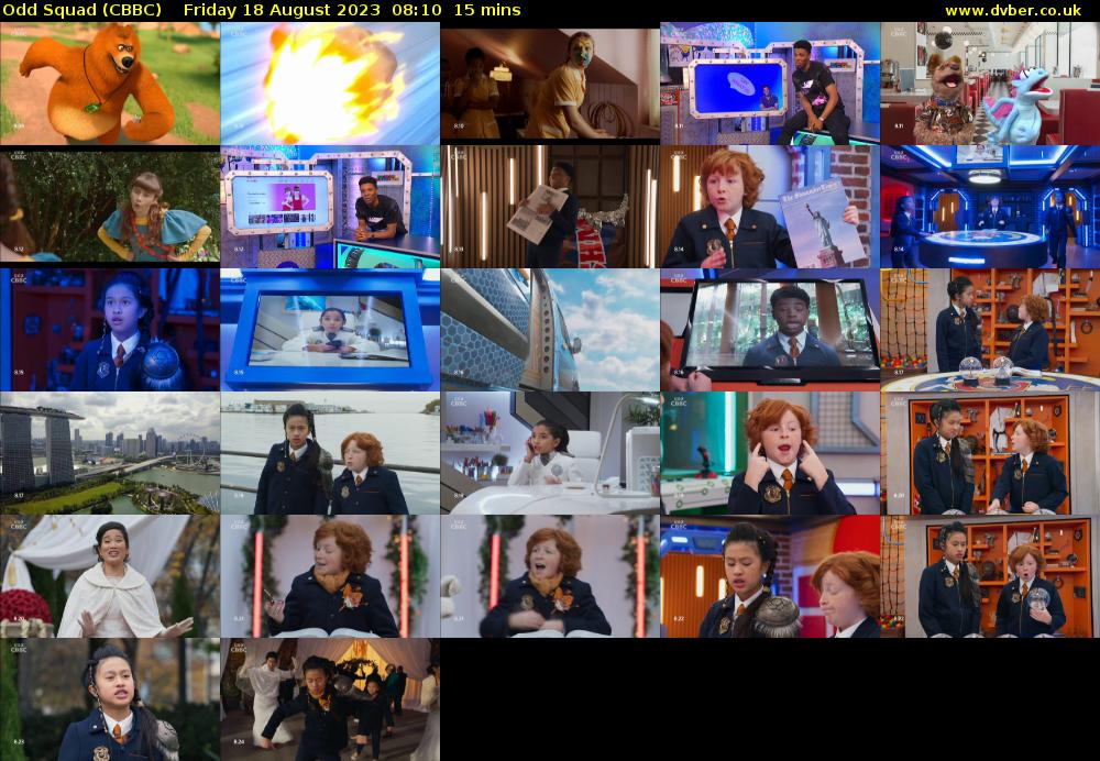 Odd Squad (CBBC) Friday 18 August 2023 08:10 - 08:25
