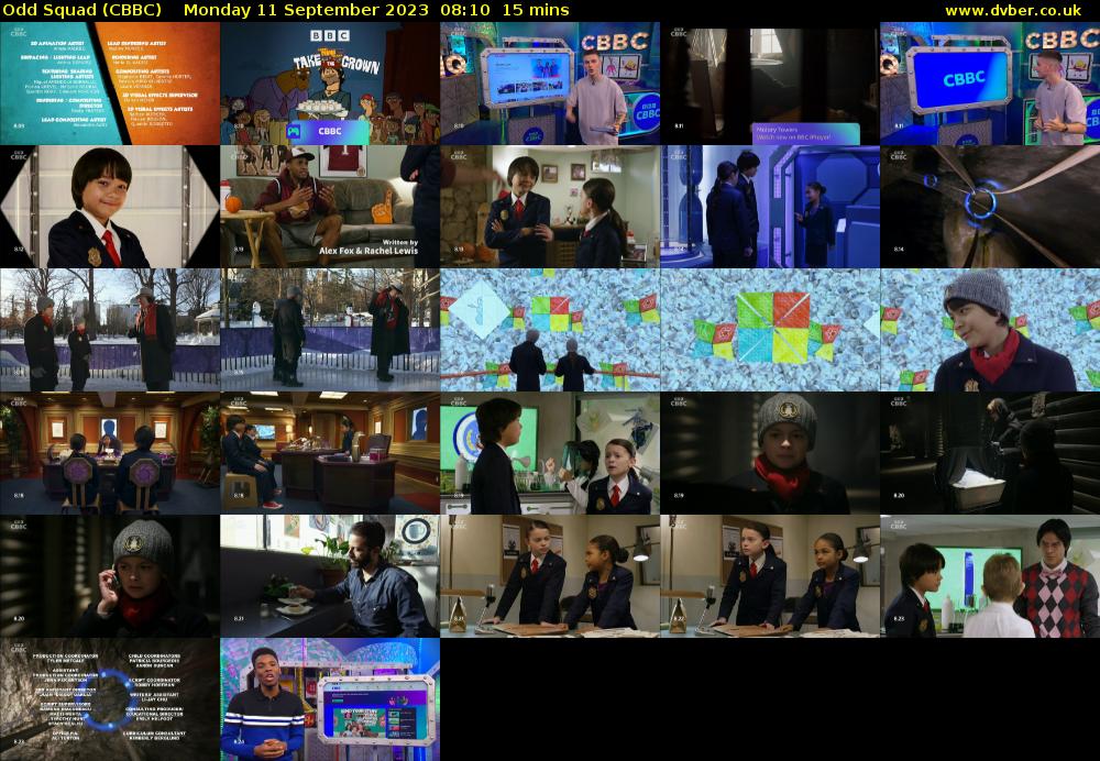Odd Squad (CBBC) Monday 11 September 2023 08:10 - 08:25