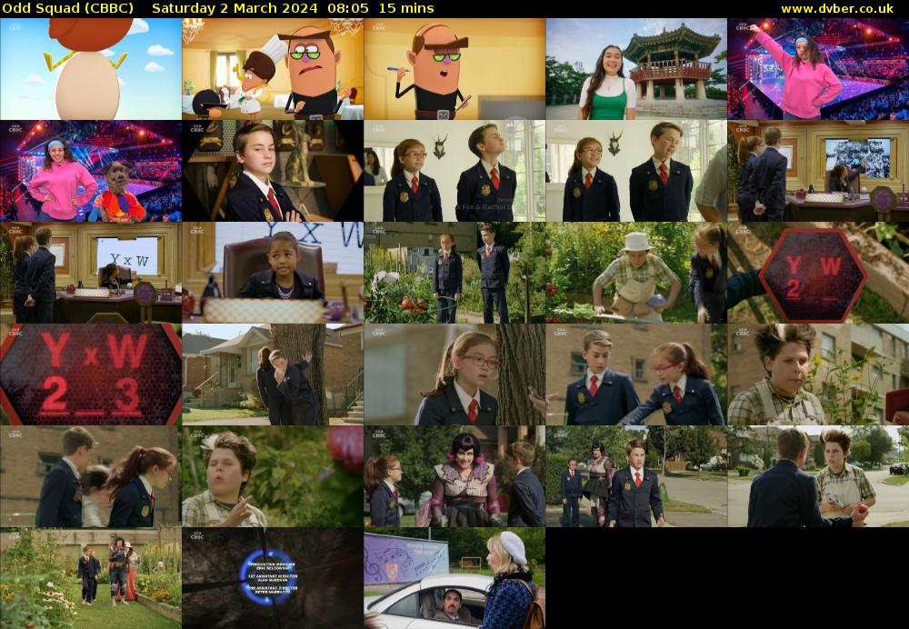 Odd Squad (CBBC) Saturday 2 March 2024 08:05 - 08:20