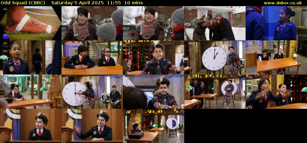 Odd Squad (CBBC) Saturday 5 April 2025 11:55 - 12:05