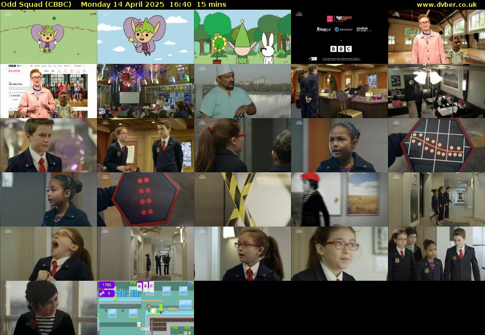 Odd Squad (CBBC) Monday 14 April 2025 16:40 - 16:55