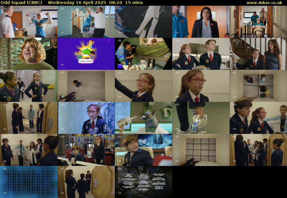 Odd Squad (CBBC) Wednesday 16 April 2025 08:20 - 08:35