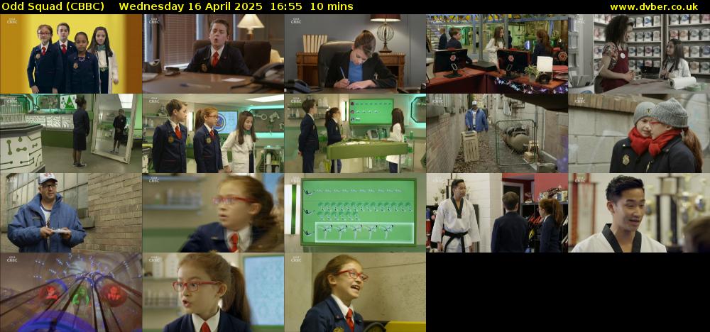 Odd Squad (CBBC) Wednesday 16 April 2025 16:55 - 17:05