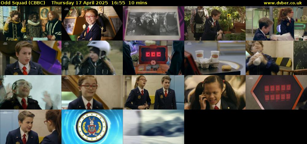 Odd Squad (CBBC) Thursday 17 April 2025 16:55 - 17:05