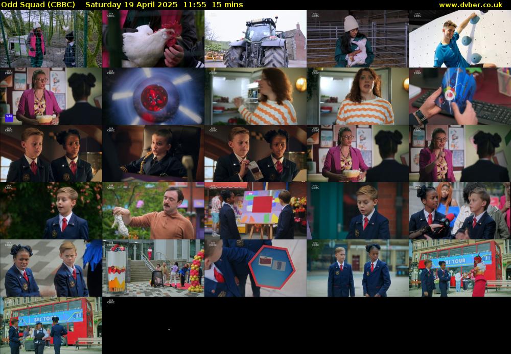 Odd Squad (CBBC) Saturday 19 April 2025 11:55 - 12:10